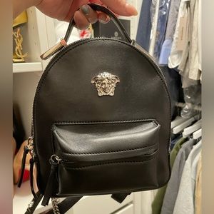 ❌SOLD❌Versace Black Leather Mini Medusa Palazzo Backpack